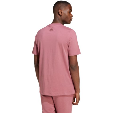 Koszulka męska adidas Essentials Single Jersey Big Logo Tee różowa IX0137 M Adidas