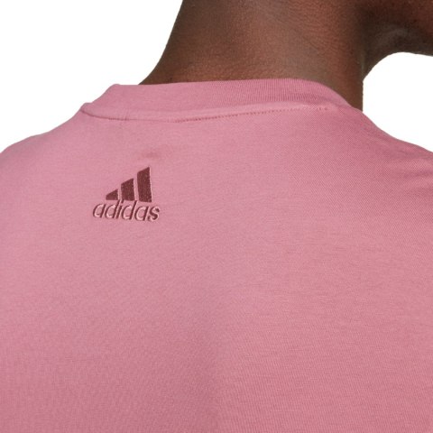 Koszulka męska adidas Essentials Single Jersey Big Logo Tee różowa IX0137 M Adidas