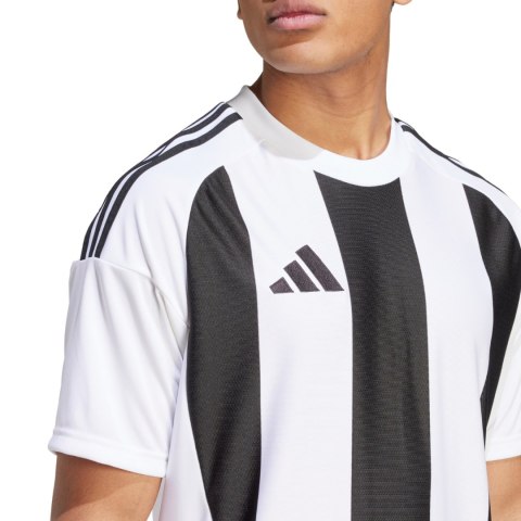 Koszulka męska adidas Striped 24 Jersey biało-czarna IW2143 XL Adidas teamwear