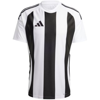 Koszulka męska adidas Striped 24 Jersey biało-czarna IW2143 M Adidas teamwear