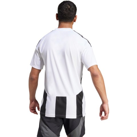 Koszulka męska adidas Striped 24 Jersey biało-czarna IW2143 M Adidas teamwear