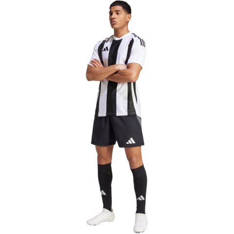 Koszulka męska adidas Striped 24 Jersey biało-czarna IW2143 M Adidas teamwear