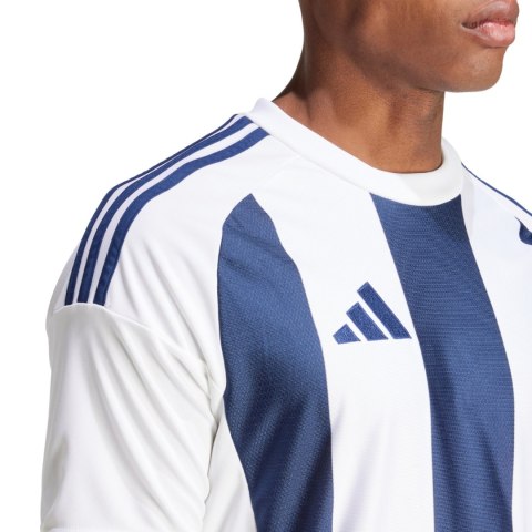Koszulka męska adidas Striped 24 Jersey biało-niebieska IW4554 2XL Adidas teamwear