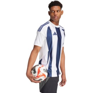 Koszulka męska adidas Striped 24 Jersey biało-niebieska IW4554 M Adidas teamwear