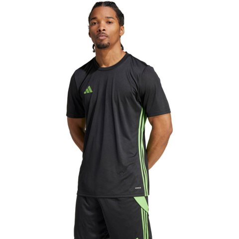 Koszulka męska adidas Tabela 23 Jersey czarno-limonkowa JI8825 L Adidas teamwear
