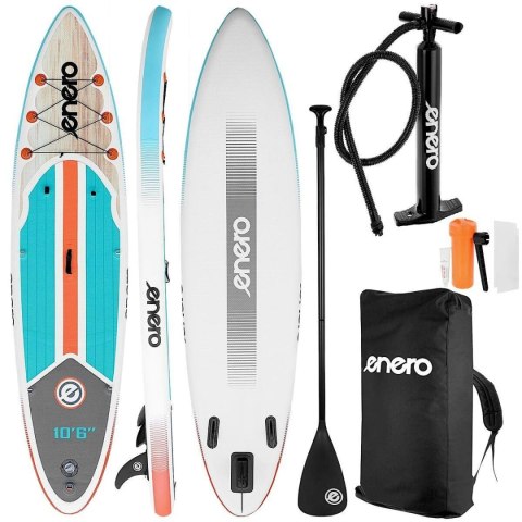 ZESTAW - DESKA SUP DMUCHANA ENERO 320x81x15CM FLOW