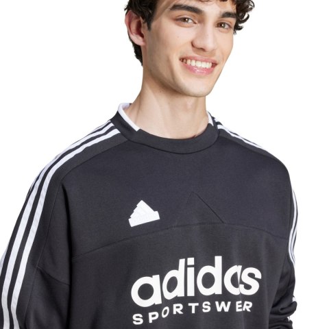 Bluza męska adidas House of Tiro Fleece czarno-biała IW0172 M Adidas
