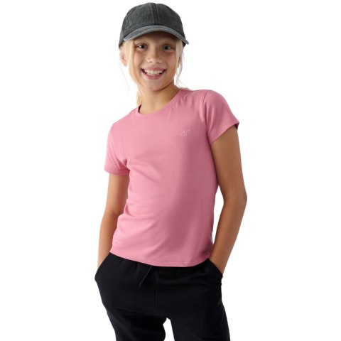 Koszulka dla dziewczynki 4F F1658 jasny róż 4FJWMM00TTSHF1658 56S 164cm 4F