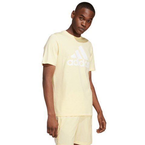 Koszulka męska adidas Essentials Single Jersey Big Logo Tee żółta IX0135 XL Adidas