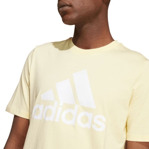 Koszulka męska adidas Essentials Single Jersey Big Logo Tee żółta IX0135 XL Adidas