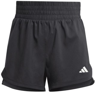Spodenki damskie adidas Pacer Training 3-Stripes Woven High-Rise czarne IT7760 XL 5" Adidas