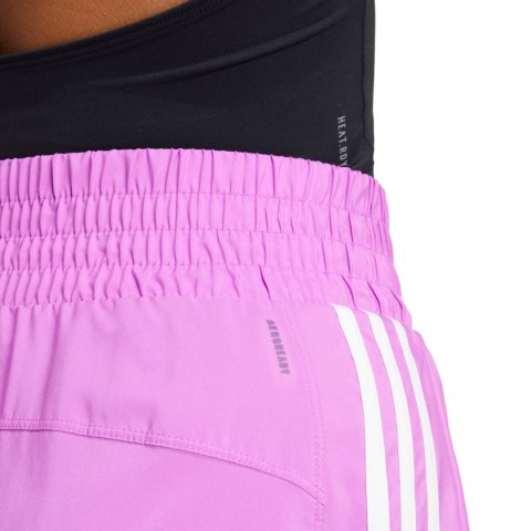 Spodenki damskie adidas Pacer Training 3-Stripes Woven High Rise różowe IX1079 L 5" Adidas