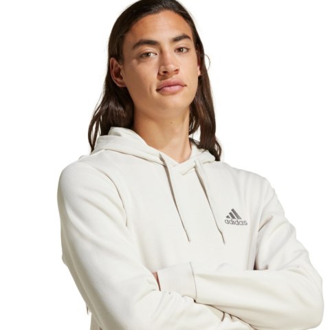 Bluza męska adidas Essentials Fleece Hoodie beżowa IZ4760 2XL Adidas