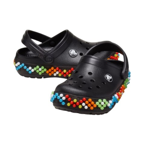 Chodaki dla dzieci Crocs Crocband Colorful Lights Clog czarne 210467 001 20-21 Crocs