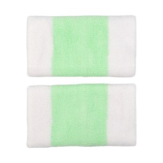 Frotki na nadgarstek Nike Swoosh Doublewide Wristbands 2 szt. biało-zielone N0001586117OS Nike