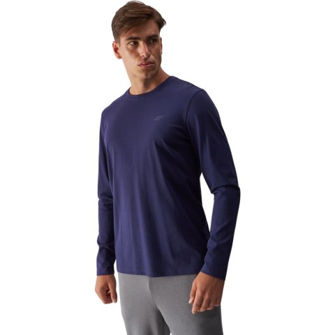 Koszulka męska Longsleeve 4F M375 granatowa 4FWMM00TLONM375 31S S 4F