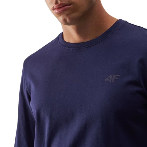 Koszulka męska Longsleeve 4F M375 granatowa 4FWMM00TLONM375 31S S 4F