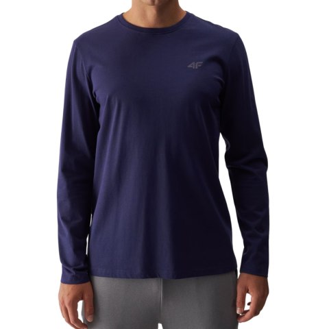 Koszulka męska Longsleeve 4F M375 granatowa 4FWMM00TLONM375 31S S 4F