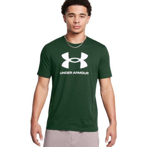Koszulka męska Under Armour Sportstyle Logo zielona 1382911 301 M Under Armour
