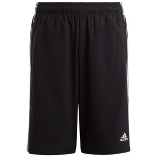 Spodenki dla dzieci adidas Essentials 3-Stripes Woven czarne HR6332 152cm Adidas