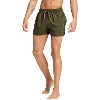 Spodenki kąpielowe męskie adidas Essentials Logo oliwkowe IX7566 S Adidas