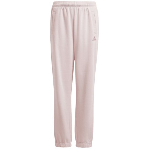 Spodnie dla dzieci adidas Essentials Small Logo Feel Cozy Fleece różowe JF8746 152cm Adidas