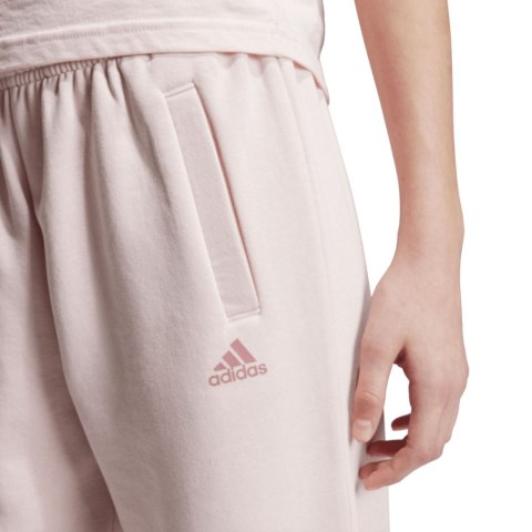 Spodnie dla dzieci adidas Essentials Small Logo Feel Cozy Fleece różowe JF8746 152cm Adidas