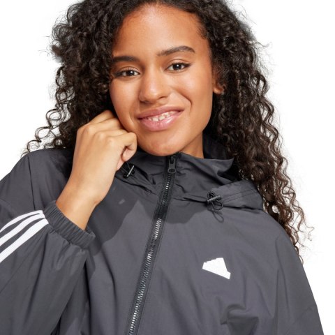 Kurtka damska adidas FI 3S WND WB szara IS3660 L Adidas