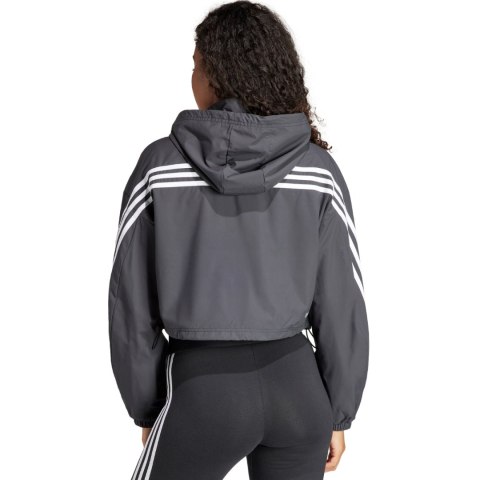 Kurtka damska adidas FI 3S WND WB szara IS3660 S Adidas