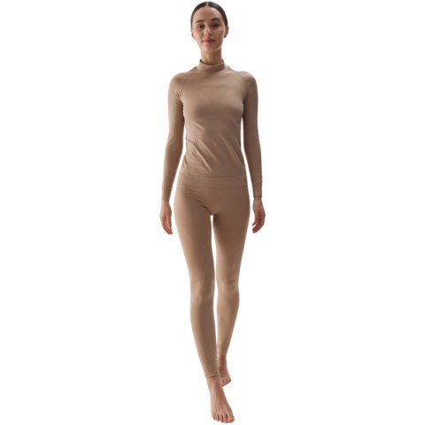 Legginsy termoaktywne damskie 4F F157 jasny brąz 4FWAW24USEAF157 82S M/L 4F