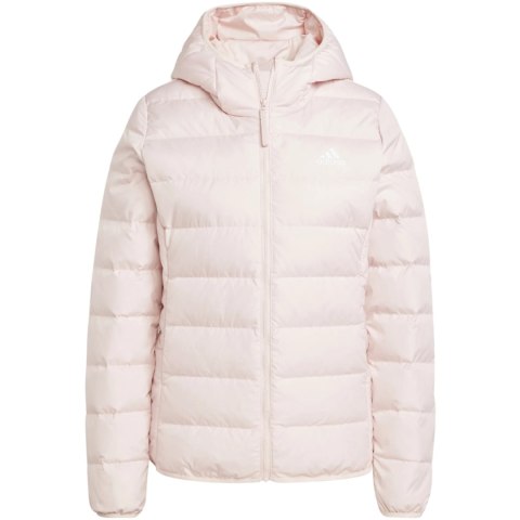 Kurtka damska adidas Essentials Light Down Hooded jasny róż IX8931 M Adidas