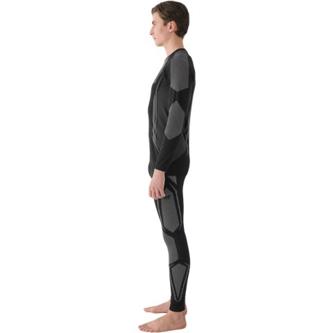 Legginsy termoaktywne męskie 4F M166 głęboka czerń 4FWAW24USEAM166 20S S/M 4F