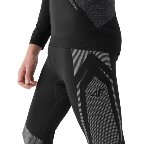 Legginsy termoaktywne męskie 4F M166 głęboka czerń 4FWAW24USEAM166 20S S/M 4F