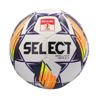 Piłka nożna Select Brillant Replica DB Betclic 1 Liga v24 biało-pomarańczowo-fioletowa 18766 5 Select