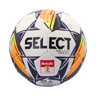 Piłka nożna Select Brillant Replica DB Betclic 1 Liga v24 biało-pomarańczowo-fioletowa 18766 5 Select