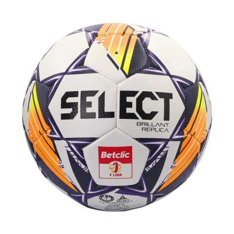 Piłka nożna Select Brillant Replica DB Betclic 1 Liga v24 biało-pomarańczowo-fioletowa 18766 5 Select