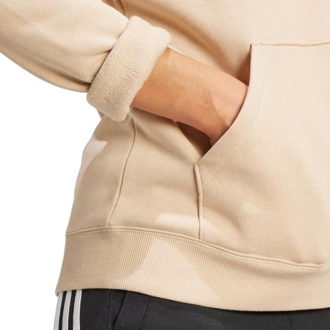 Bluza damska adidas Essentials Big Logo Regular Fleece Hoodie beżowa IR9330 Adidas Bluza damska adidas Essentials Big Logo Regular Fleece Hoodie beżowa IR9330 Adidas