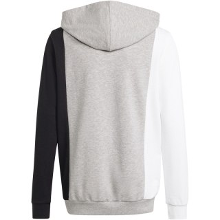 Bluza dla dzieci adidas CB FT HD szaro-biało-czarna IP0386 Adidas