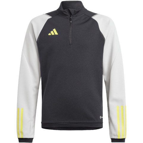 Bluza dla dzieci adidas Tiro 23 Competition Training Top czarno-szara HU1312 Adidas teamwear Bluza dla dzieci adidas Tiro 23 Competition Training Top czarno-szara HU1312 Adidas teamwear