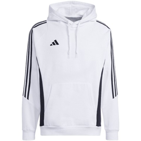 Bluza męska adidas Tiro 24 Sweat Hooded biała IR7547 Adidas teamwear Bluza męska adidas Tiro 24 Sweat Hooded biała IR7547 Adidas teamwear