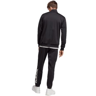 Dres męski adidas Linear Logo Tricot Track Suit czarny IC6775 Adidas