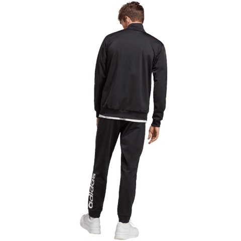 Dres męski adidas Linear Logo Tricot Track Suit czarny IC6775 Adidas Dres męski adidas Linear Logo Tricot Track Suit czarny IC6775 Adidas