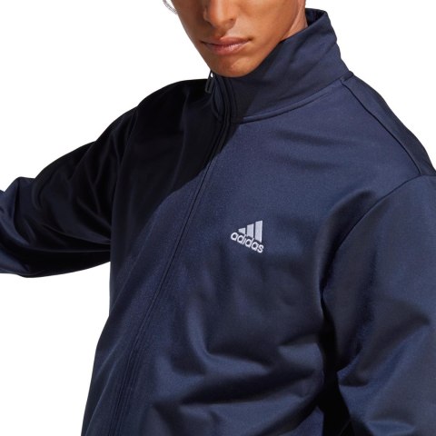 Dres męski adidas Linear Logo Tricot Track Suit granatowy HZ2219 Adidas Dres męski adidas Linear Logo Tricot Track Suit granatowy HZ2219 Adidas