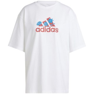 Koszulka damska adidas Flower Pack Badge of Sport biała IT1421 Adidas