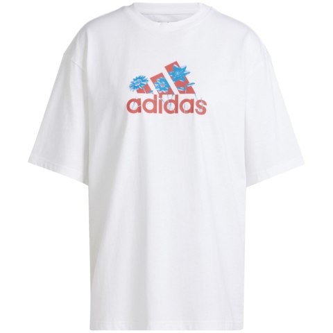 Koszulka damska adidas Flower Pack Badge of Sport biała IT1421 Adidas