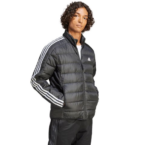 Kurtka męska adidas Essentials 3-Stripes Light Down czarna HZ4431 Adidas Kurtka męska adidas Essentials 3-Stripes Light Down czarna HZ4431 Adidas