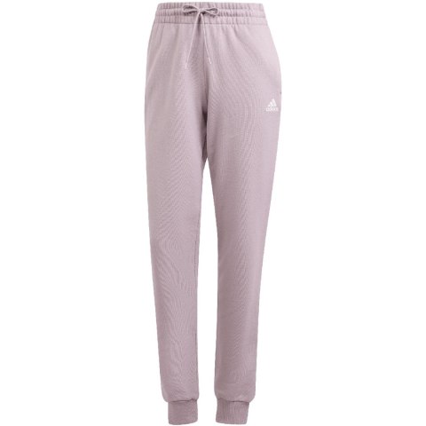 Spodnie damskie adidas Essentials Linear French Terry Cuffed fioletowe IS2105 Adidas Spodnie damskie adidas Essentials Linear French Terry Cuffed fioletowe IS2105 Adidas