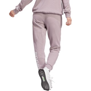 Spodnie damskie adidas Essentials Linear French Terry Cuffed fioletowe IS2105 Adidas