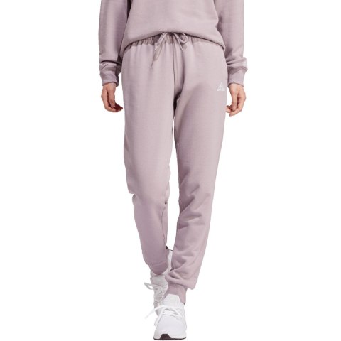 Spodnie damskie adidas Essentials Linear French Terry Cuffed fioletowe IS2105 Adidas Spodnie damskie adidas Essentials Linear French Terry Cuffed fioletowe IS2105 Adidas