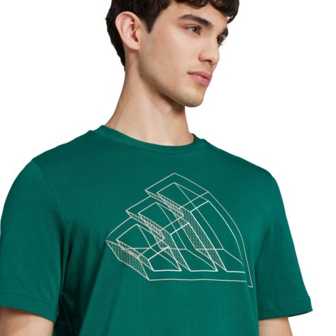 Koszulka męska adidas Tech Outline Graphic zielona JJ1609 M Adidas